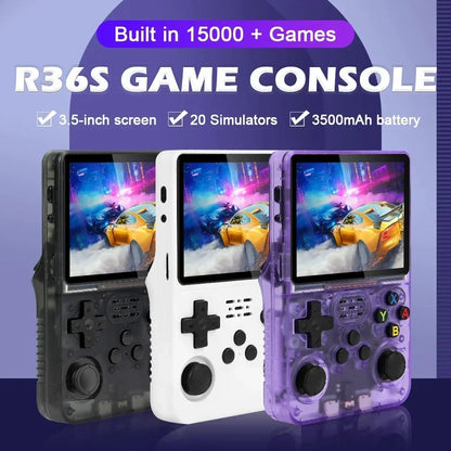 R36S Retro Handheld 3.5 Inch Screen Game Console R35S Open Source Linux System 15000+ Games Portable Video Player R36S Console